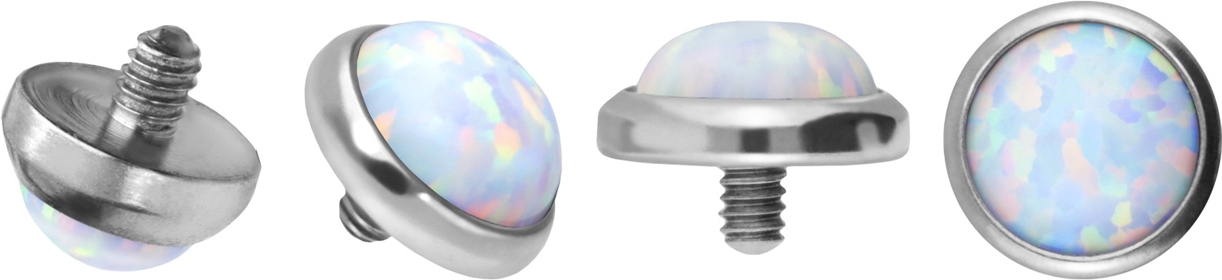 Dermal Anchor In Titanio Con Disco - Piercing Epoxy, Filettatura 1.2mm, 4/5mm - Foto 7